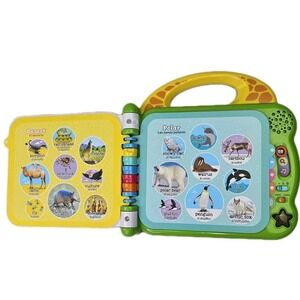 LeapFrog 100 Animals Book Interactive Bilingual English Spanish Learning Toy